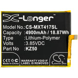 Battery for Motorola PAH30004 KZ50 3.85V Li-Polymer 4900mAh / 18.87Wh