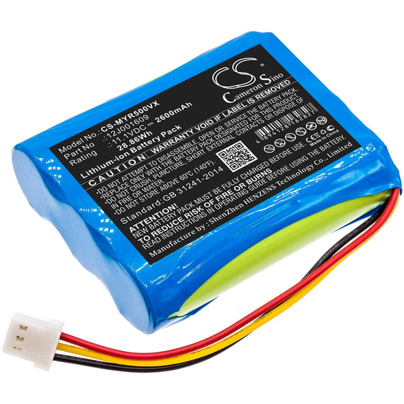 Battery for Moneual Everybot RS500 12J001609 11.1V Li-ion 2600mAh / 28.86Wh