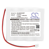 Battery for Indexa Repeater 9000FR 35516 3695887 4.8V Ni-CD 800mAh / 3.84Wh