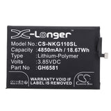 Battery for Nokia G11 Plus GH6581 3.85V Li-Polymer 4850mAh / 18.67Wh