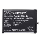 Battery for Nokia TA-1367 P660 3.85V Li-Polymer 4950mAh / 19.06Wh