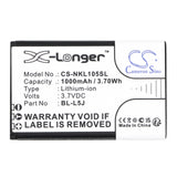 Battery for Nokia 105 2023 BL-L5J 3.7V Li-ion 1000mAh / 3.70Wh