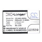 Battery for Nokia 105 4G 2021 BL-L5G 3.7V Li-ion 800mAh / 2.96Wh