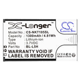 Battery for Nokia 105 4G BL-L5H 3.7V Li-ion 1300mAh / 4.81Wh