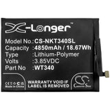 Battery for Nokia X20 WT340 3.85V Li-Polymer 4850mAh / 18.67Wh