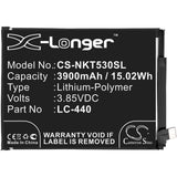 Battery for Nokia TA-1234 LC-440 3.85V Li-Polymer 3900mAh / 15.02Wh