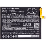 Battery for Nokia 6.2 LC-620 3.85V Li-Polymer 3400mAh / 13.09Wh