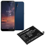 Battery for Nokia TA-1153 WT241 3.8V Li-Polymer 3800mAh / 14.44Wh