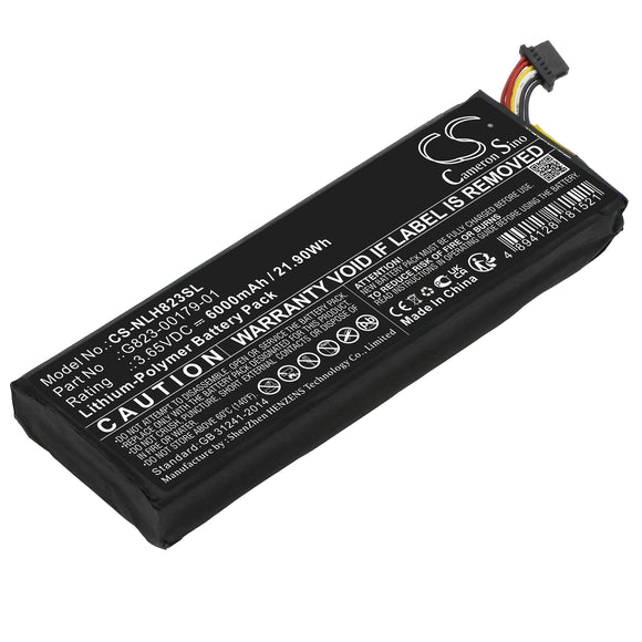 Battery for Nest Doorbell G823-00179-01, GS25 3.65V Li-Polymer 6000mAh / 21.9Wh