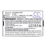 Battery for Inrico T310 B-50E 3.7V Li-Polymer 2900mAh / 10.73Wh