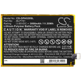 Battery for OPPO CPH2061 BLP781 3.85V Li-Polymer 3000mAh / 11.55Wh