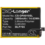 Battery for OPPO F15 2020 BLP765 3.85V Li-Polymer 3800mAh / 14.63Wh