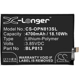 Battery for Oneplus BE2015 BLP813 3.85V Li-Polymer 4700mAh / 18.10Wh