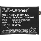 Battery for OPPO CPH2109 BLP787 7.74V Li-Polymer 2000mAh / 15.48Wh