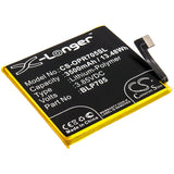 Battery for OPPO PCCM00 BLP705 3.85V Li-Polymer 3500mAh / 13.48Wh
