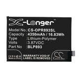 Battery for OPPO Reno 7 5G BLP893 3.87V Li-Polymer 4350mAh / 16.83Wh