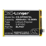 Battery for OPPO Realme 10 5G BLP957 3.87V Li-Polymer 4900mAh / 18.96Wh