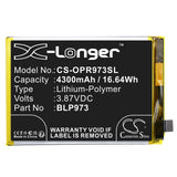 Battery for OPPO Reno 9 Pro BLP973 3.87V Li-Polymer 4300mAh / 16.64Wh
