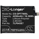 Battery for Alcatel T790Z TLp043E1, TLP043E7 3.85V Li-Polymer 4250mAh / 16.36Wh