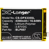 Battery for OPPO Realme GT Neo BLP857 3.87V Li-Polymer 4300mAh / 16.64Wh
