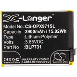 Battery for OPPO RMX1971 BLP731 3.85V Li-Polymer 3900mAh / 15.02Wh