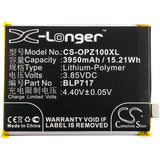 Battery for OPPO 1979 BLP717 3.85V Li-Polymer 3950mAh / 15.21Wh