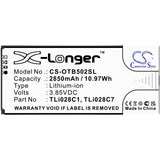 Battery for Alcatel 1B 2020 TLi028C1, TLi028C7, TLi028D7 3.85V Li-ion 2850mAh /