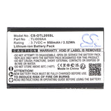 Battery for Alcatel OT-3025 TLI009AA 3.7V Li-ion 950mAh / 3.52Wh