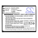 Battery for Olympia Luna ICP423443 3.7V Li-ion 700mAh / 2.59Wh