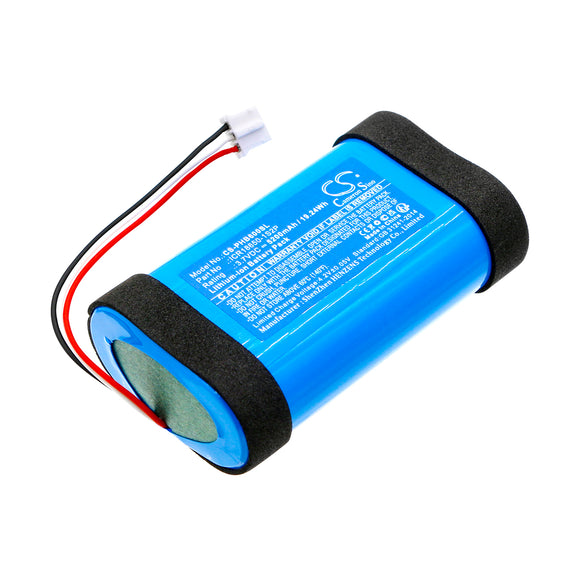 Battery for Philips BT6000 ICR18650-1S2P 3.7V Li-ion 5200mAh / 19.24Wh
