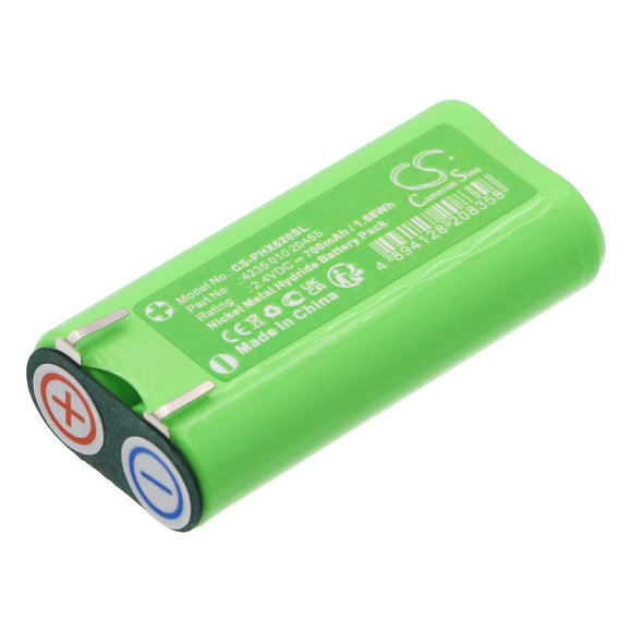 Battery for Philips HX6252 4235 010 20455, 4238 118 20588 2.4V Ni-MH 700mAh / 1.