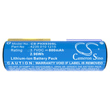 Battery for Philips HX9600 series 4235 010 1215, 4235 010 13068 3.7V Li-ion 800m