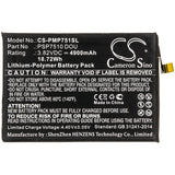 Battery for Prestigio Muze C7 Duo PSP7510 DOU 3.82V Li-Polymer 4900mAh / 18.72W