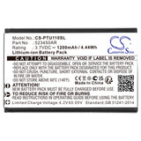 Battery for Panasonic KX-TU110 EXC 523450AR 3.7V Li-ion 1200mAh / 4.44Wh