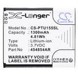 Battery for Panasonic KX-TU155 454854AR 3.7V Li-ion 1300mAh / 4.81Wh