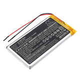 Battery for RAND McNally TND-70 MLP604582 3.7V Li-Polymer 3500mAh / 12.95Wh