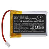 Battery for SportDog SD-875E SDT54-16749 7.4V Li-Polymer 500mAh / 3.70Wh