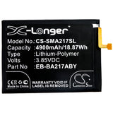 Battery for Samsung SM-A125U EB-BA217ABY, GH82-22989A 3.85V Li-Polymer 4900mAh 