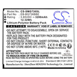 Battery for Samsung SM-G736B-DS EB-BG736BBE 3.85V Li-Polymer 3200mAh / 12.32Wh