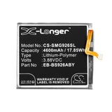 Battery for Samsung SM-S926V EB-BS926ABY, GH82-33334A 3.88V Li-Polymer 4600mAh /
