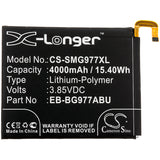 Battery for Samsung SM-G977B EB-BG977ABU 3.85V Li-Polymer 4000mAh / 15.40Wh