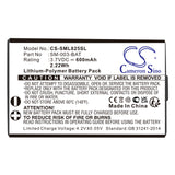 Battery for SIMOLIO SM-829D2 SM-003-BAT 3.7V Li-Polymer 600mAh / 2.22Wh
