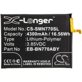 Battery for Samsung SM-N770F-DS EB-BN770ABY 3.85V Li-Polymer 4300mAh / 16.56Wh