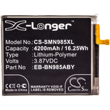 Battery for Samsung SM-N986V EB-BN985ABY, GH82-23333A 3.87V Li-Polymer 4200mAh 