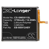 Battery for Samsung SM-S9110 EB-BS912ABY 3.88V Li-Polymer 3750mAh / 14.55Wh