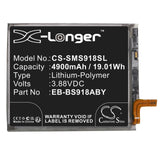Battery for Samsung SM-S918B-DS EB-BS918ABY, GH82-30459A 3.88V Li-Polymer 4900m