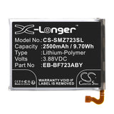 Battery for Samsung SM-F721J EB-BF723ABY, GH82-29434A 3.88V Li-Polymer 2500mAh 