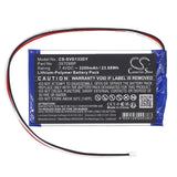 Battery for Sylvania SDVD1332 357098P 7.4V Li-Polymer 3200mAh / 23.68Wh
