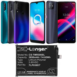 Battery for Alcatel 5029D TLp038D1, TLP038D7 3.85V Li-Polymer 3850mAh / 14.82Wh
