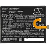 Battery for UMI UMIDIGI A3 1ICP/5/82/75 3.85V Li-Polymer 3100mAh / 11.94Wh